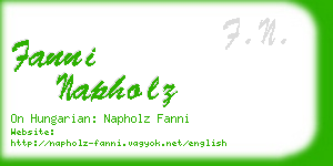 fanni napholz business card